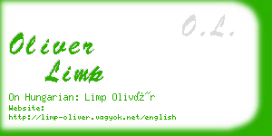 oliver limp business card